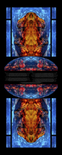 Door Sticker based on the Lady of Shallott image